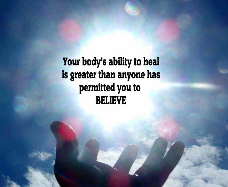 you body's ability to heal greater